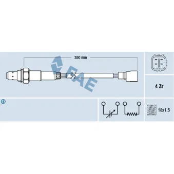 Sonde lambda FAE 77385