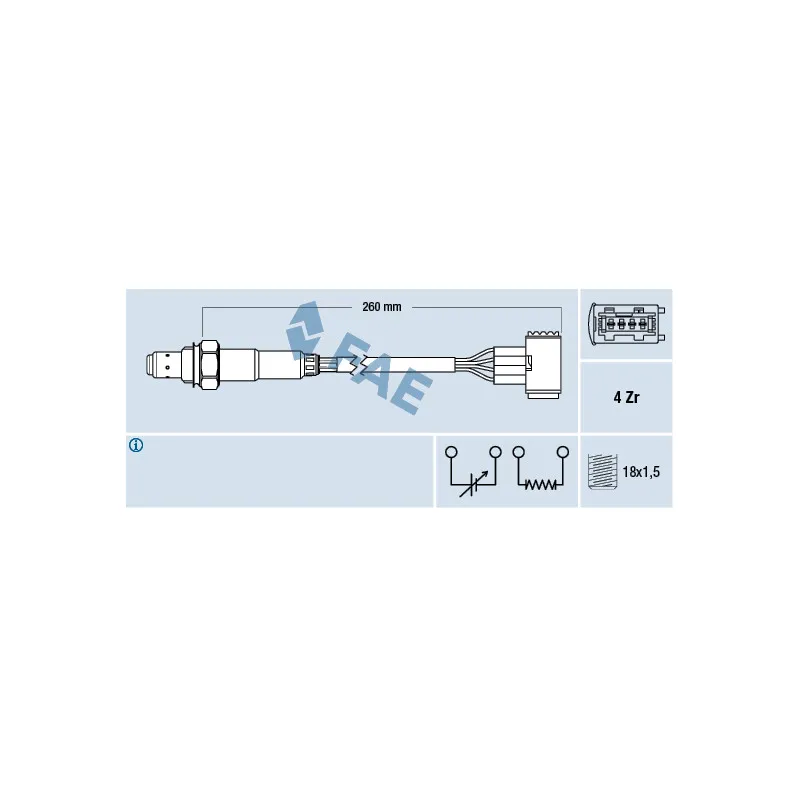 Sonde lambda FAE 77389
