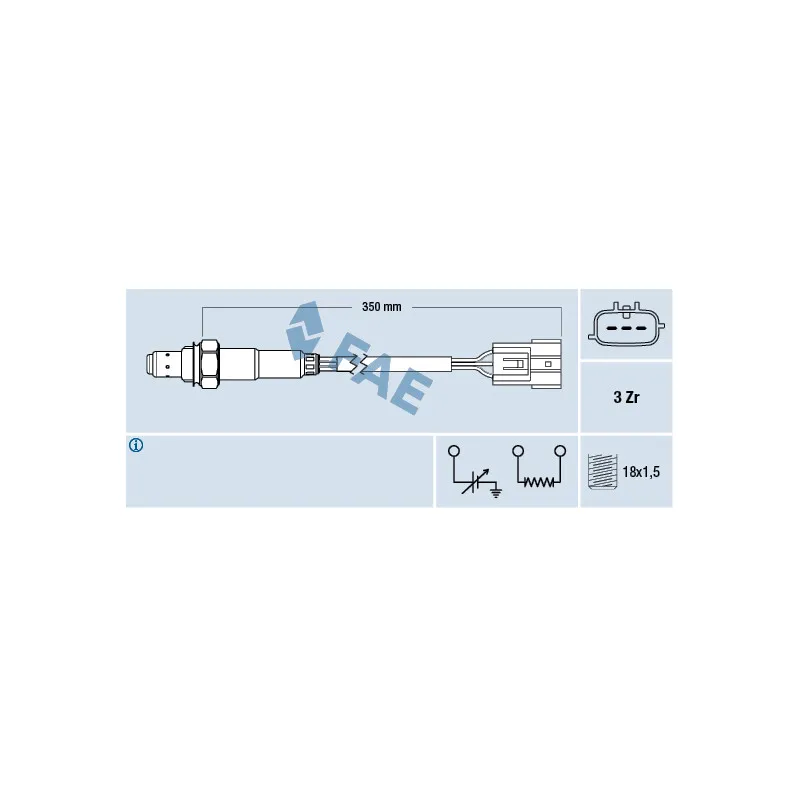 Sonde lambda FAE 77390