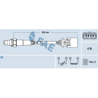 Sonde lambda FAE 77396