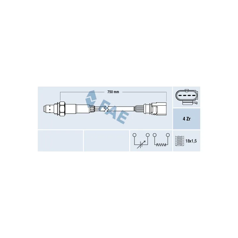 Sonde lambda FAE 77399