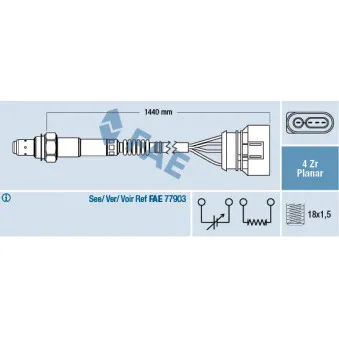 Sonde lambda FAE 77400