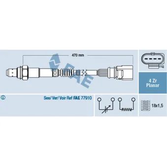 Sonde lambda FAE 77402