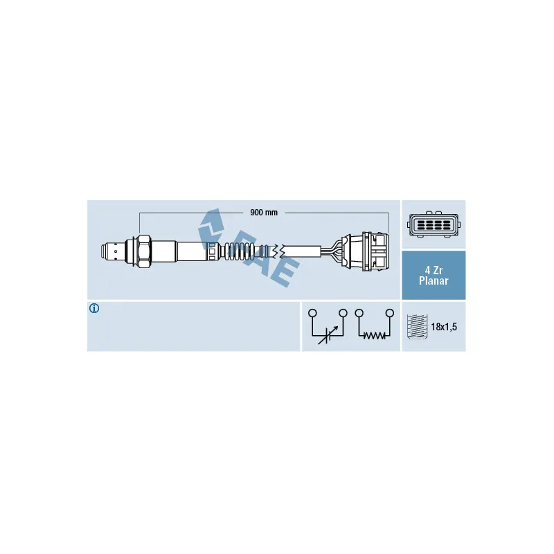 Sonde lambda FAE 77415