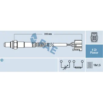 Sonde lambda FAE 77427