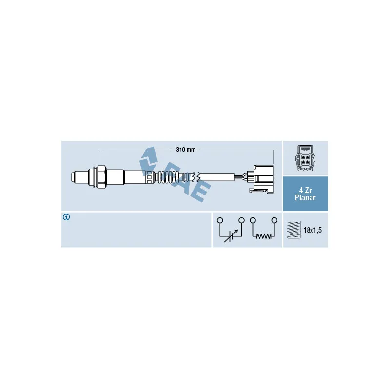 Sonde lambda FAE 77427