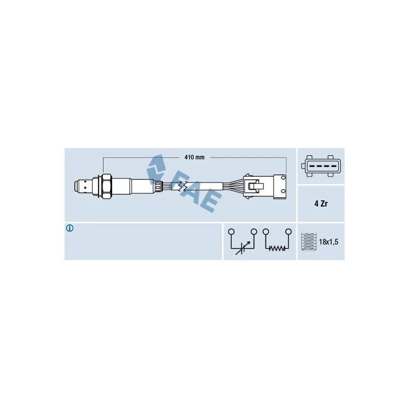 Sonde lambda FAE 77432