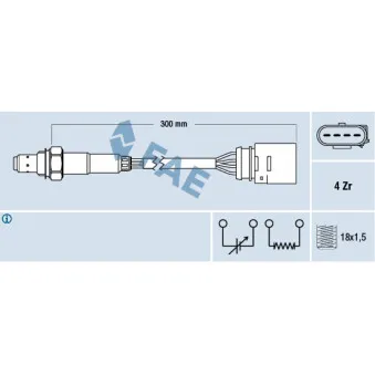 Sonde lambda FAE 77435