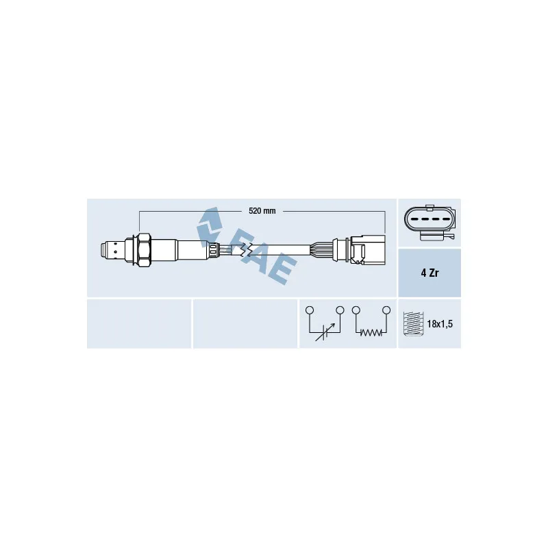 Sonde lambda FAE 77438