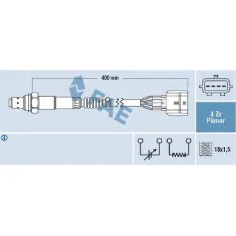 Sonde lambda FAE 77448