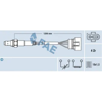 Sonde lambda FAE 77460