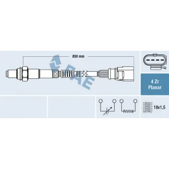 Sonde lambda FAE 77464