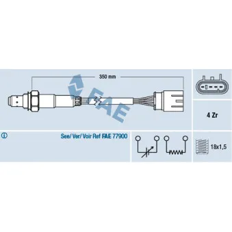 Sonde lambda FAE 77465