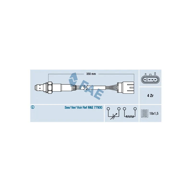 Sonde lambda FAE 77465