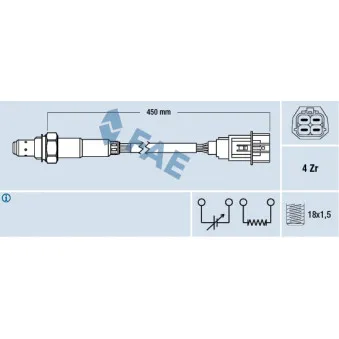 Sonde lambda FAE 77471