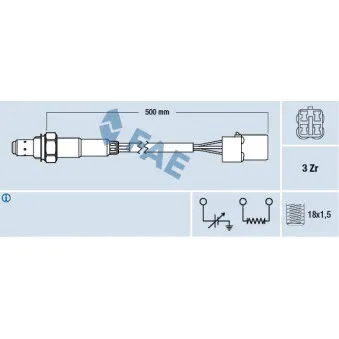 Sonde lambda FAE 77479