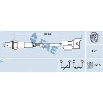 Sonde lambda FAE 77480
