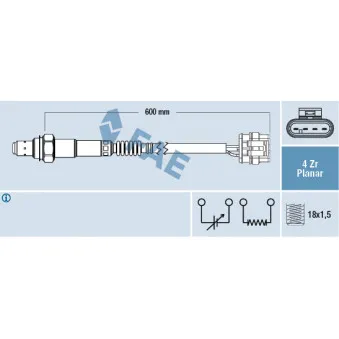 Sonde lambda FAE 77499