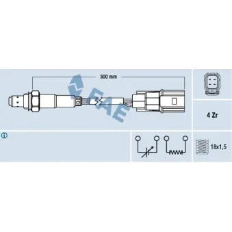 Sonde lambda FAE 77502