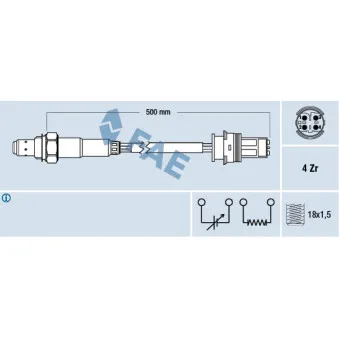 Sonde lambda FAE 77504