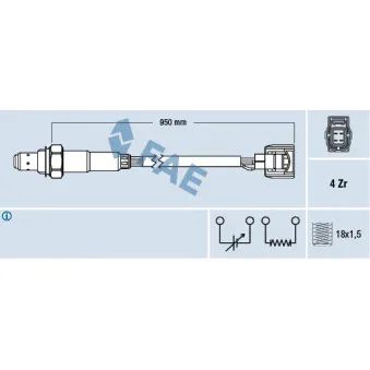 Sonde lambda FAE 77520