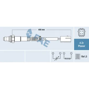 Sonde lambda FAE 77531