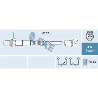 Sonde lambda FAE 77547