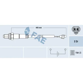 Sonde lambda FAE 77560