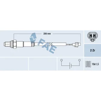 Sonde lambda FAE 77561