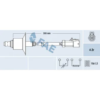 Sonde lambda FAE 77577