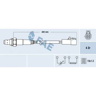 Sonde lambda FAE 77578