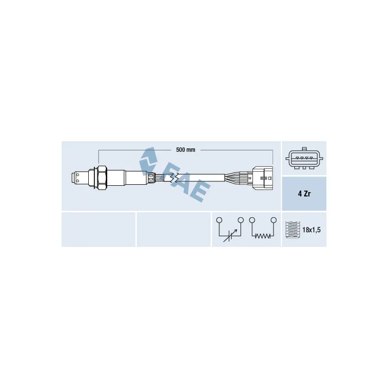 Sonde lambda FAE 77582