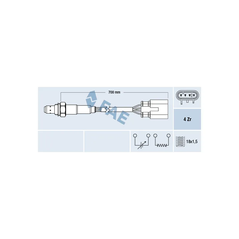 Sonde lambda FAE 77587
