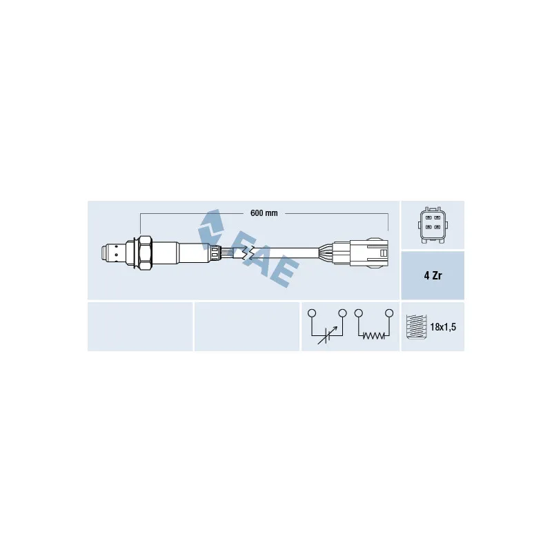 Sonde lambda FAE 77588