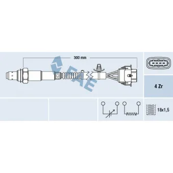 Sonde lambda FAE 77592