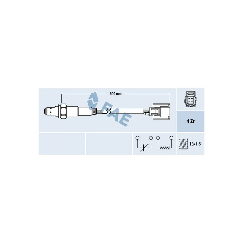 Sonde lambda FAE 77593