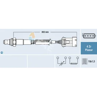 Sonde lambda FAE 77623