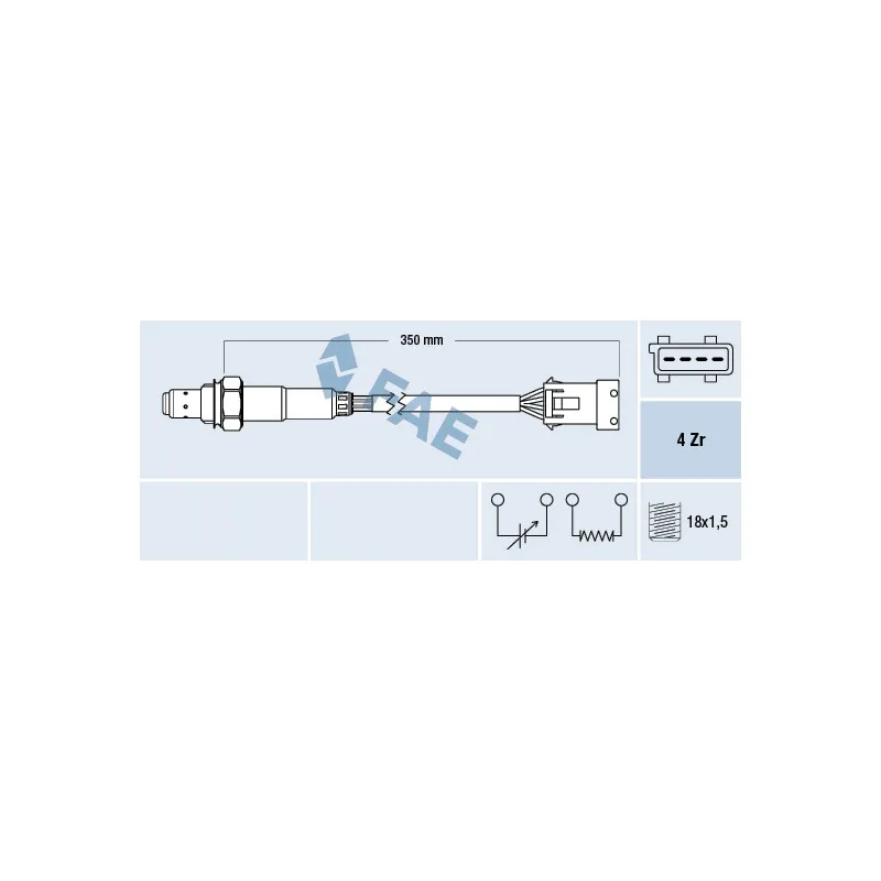 Sonde lambda FAE 77630