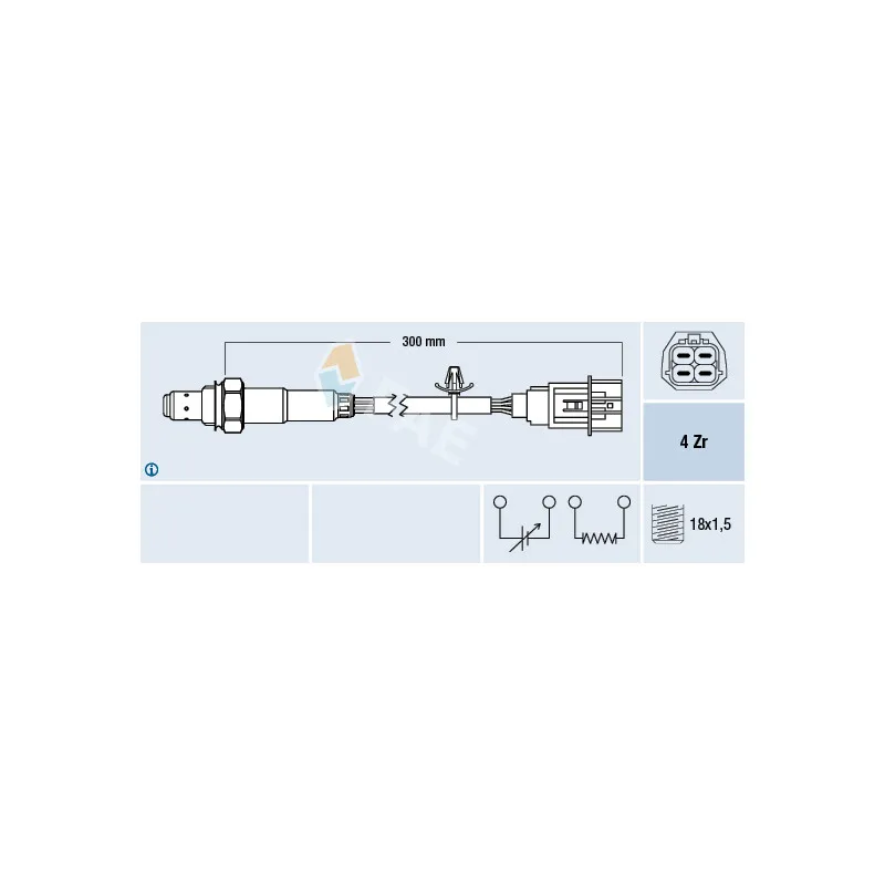 Sonde lambda FAE 77637