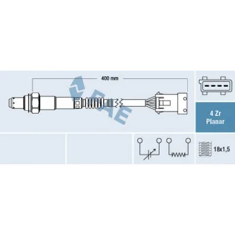 Sonde lambda FAE 77640