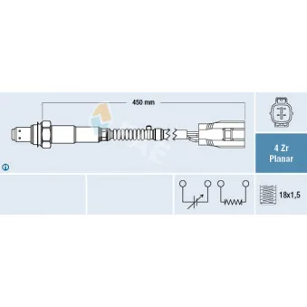 Sonde lambda FAE 77644