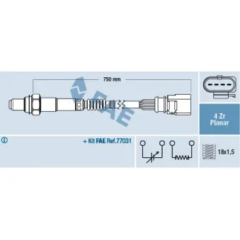 Sonde lambda FAE 77901