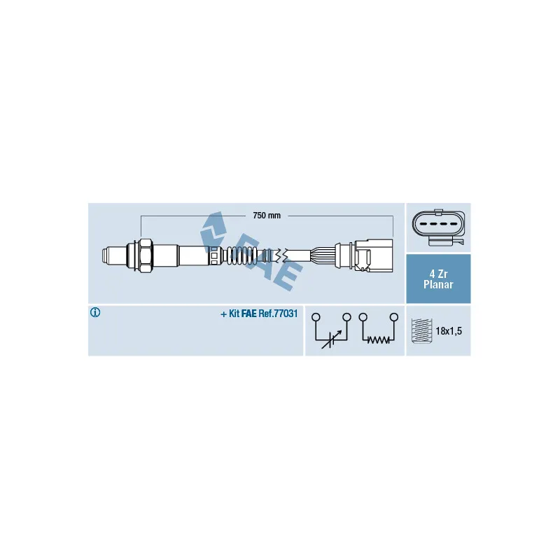 Sonde lambda FAE 77901