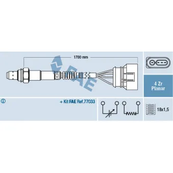 Sonde lambda FAE 77903
