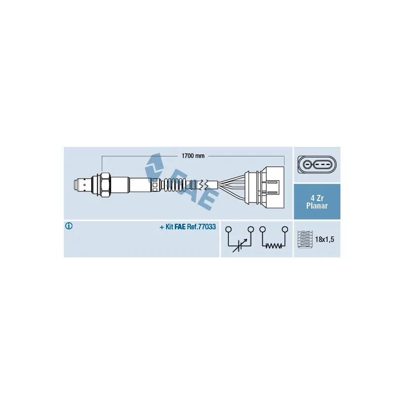 Sonde lambda FAE 77903