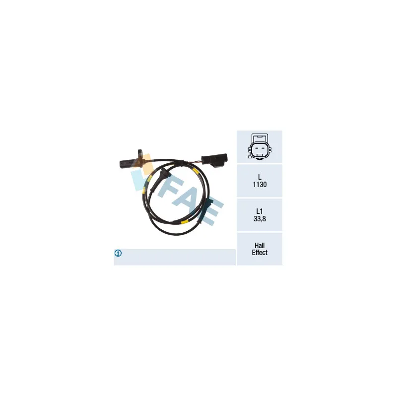 Capteur, vitesse de roue FAE 78269