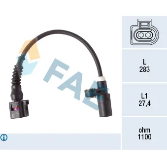 Capteur, vitesse de roue FAE