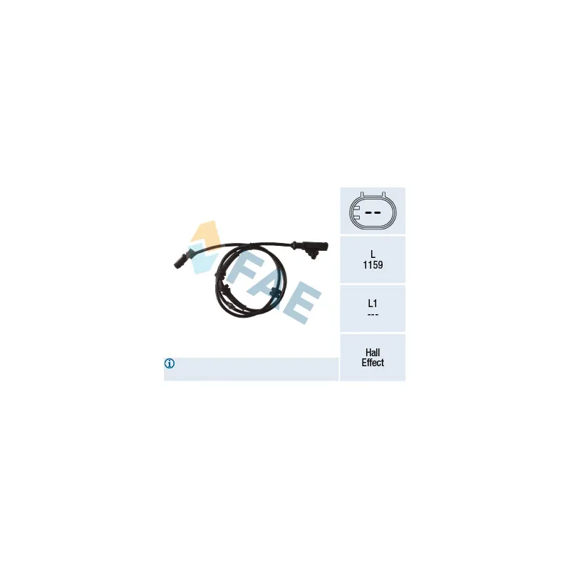 Capteur, vitesse de roue FAE 78285