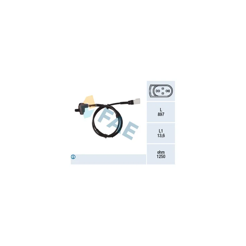 Capteur, vitesse de roue FAE 78353