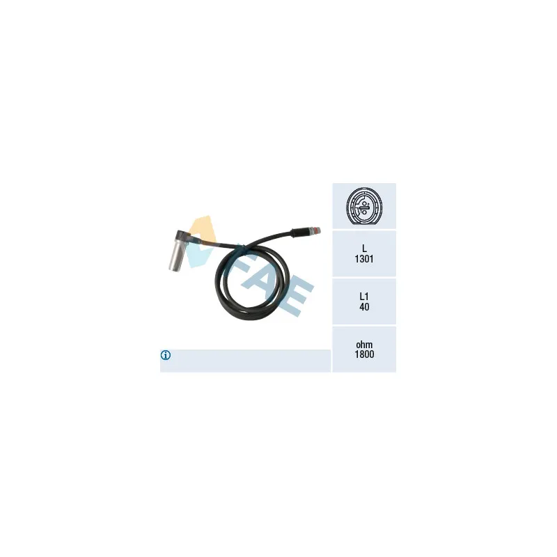 Capteur, vitesse de roue FAE 78363